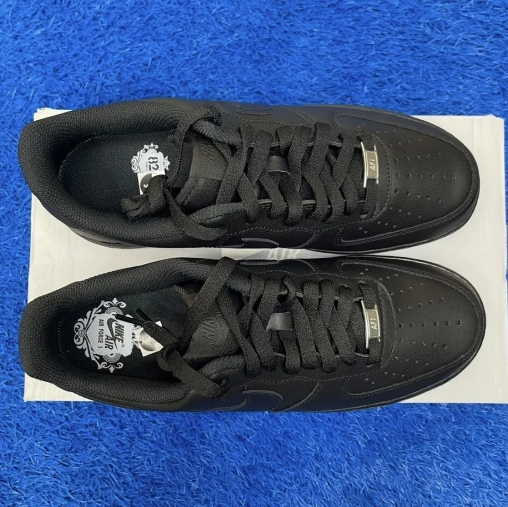 Women's Nike Air Force One '07 Low AF1 Triple Black New With Original Box